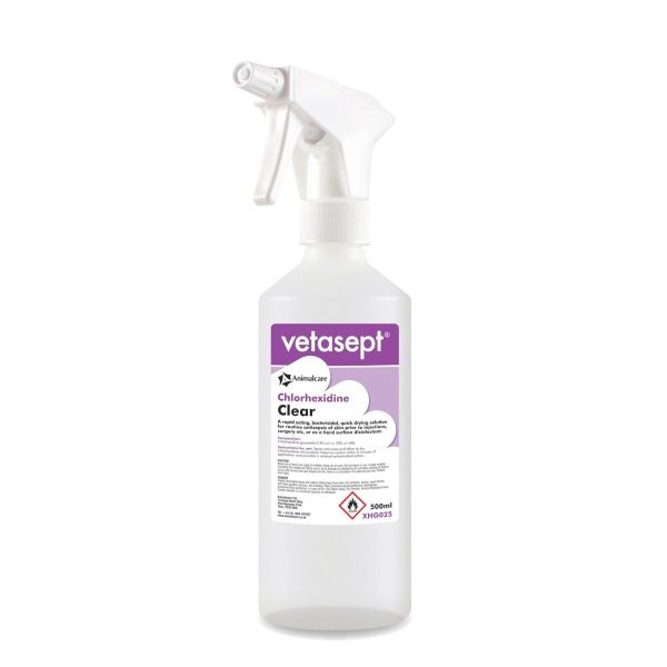 Vetasept Chlorhexidine Clear spray 500ml