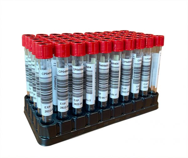 blood tubes web e1615379379394 6ml Red Tube Labelled with Bar Code