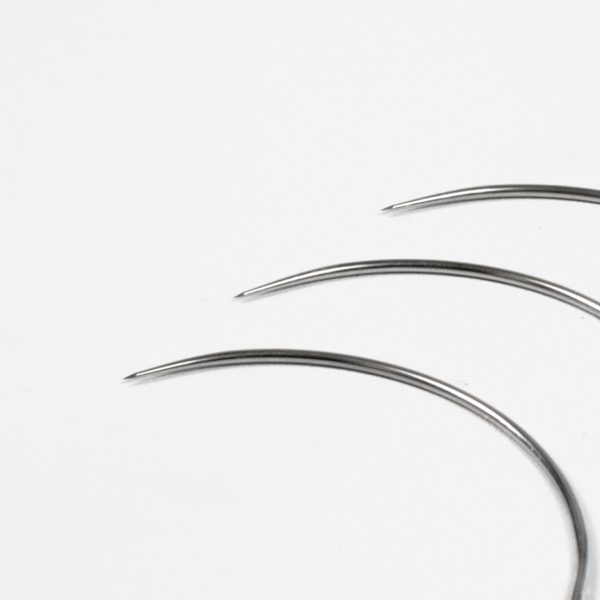 B304 Curved Taper Spring Eyed Needle x 2 e1621522879618 Curved Round Bodied Taper Suture Needles