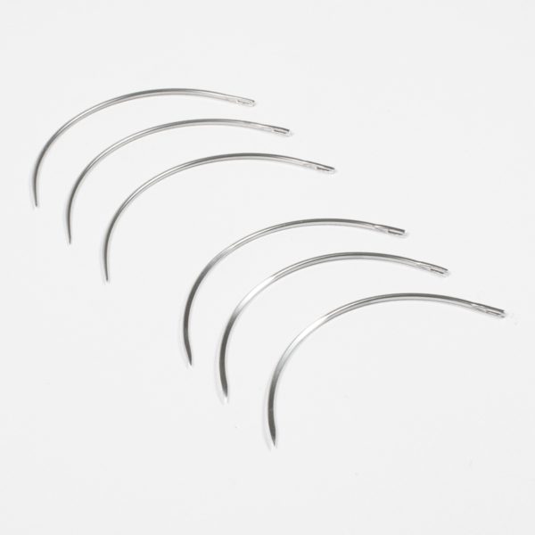 NCTC NRBC Curved Eyed Needles x 1 e1621441525180 Curved Round Bodied Taper Suture Needles